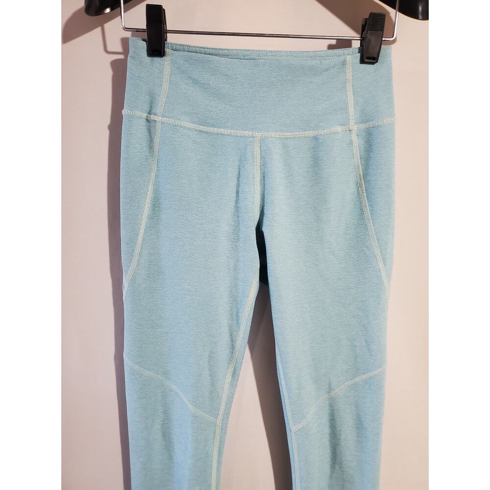Outdoor Voices 3/4 Warm Up Activewear Crop Leggings Pool Blue Womens Size XS - Picture 4 of 8